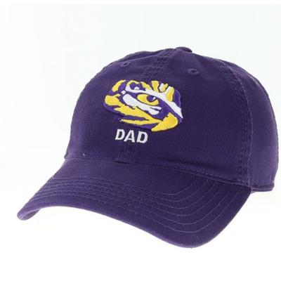 LSU Legacy Logo Over Dad Adjustable Hat