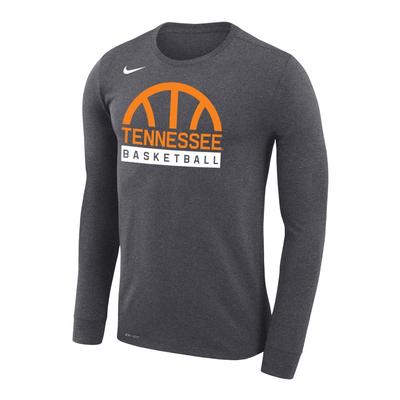 Tennessee Nike Dri-Fit Legend Half Basketball Long Sleeve Tee
