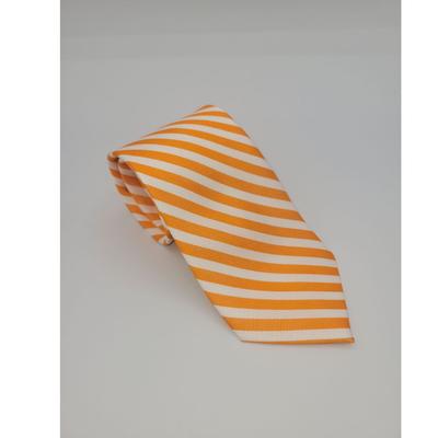 Loyalty Brand Products Orange and White Thin Stripe Tie