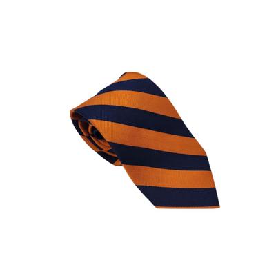 Loyalty Brand Products Navy and Orange Thick Stripe Tie