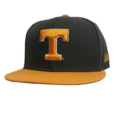 Tennessee New Era 5950 Power T Baseball with Vols on Back Fitted Hat