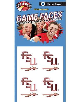 Florida State Spear Water Based Face Tattoos