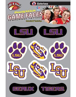 LSU Combo Pack Waterless Face Tattoos