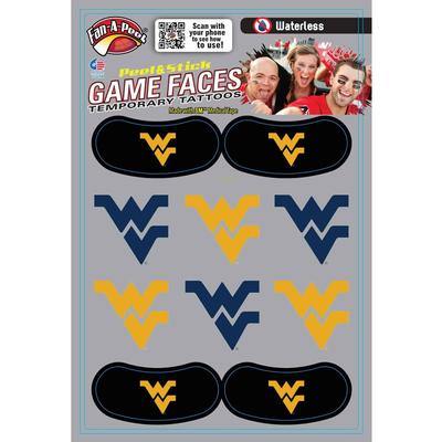 West Virginia Combo Pack Waterless Face Tattoos