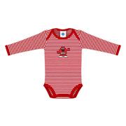  Western Kentucky Infant Striped Long Sleeve Big Red Logo Bodysuit