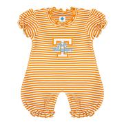  Tennessee Lady Vols Infant Striped Puff Romper