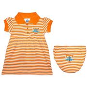  Tennessee Lady Vols Infant Striped Gameday Dress With Bloomer
