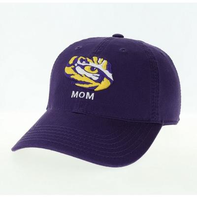 LSU Legacy Logo Over Mom Adjustable Hat