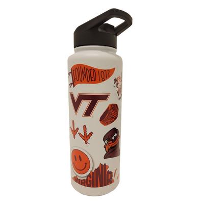 NCAA Alabama Crimson Tide Carbon Fiber Wide Mouth Water Bottle - 40oz