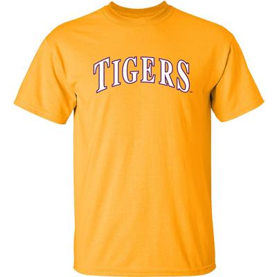 LSU Tigers Arch Baseball Tee GOLD