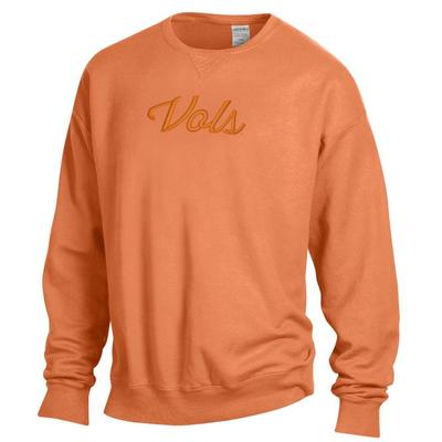 Tennessee 3-D Tonal Embroidered Vols Script Sweatshirt