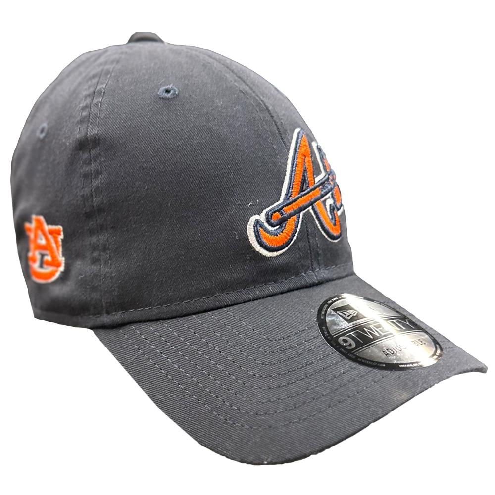 AUB, Auburn Tigers Atlanta Braves New Era 920 Adjustable Cap