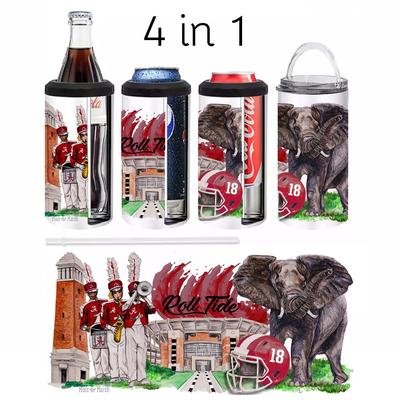 Alabama 4-in-1 Watercolor Can Cooler