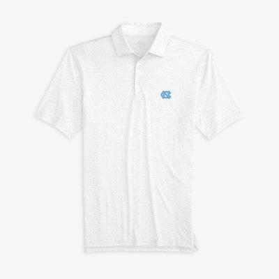 UNC Southern Tide Clubbing Print Performance Polo