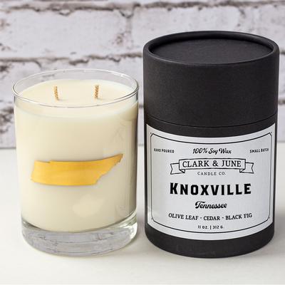 Knoxville 11 Oz Soy Candle - Rocks Glass