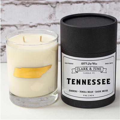Tennessee 11 Oz Soy Candle - Rocks Glass