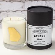  Athens 11 Oz Soy Candle - Rocks Glass