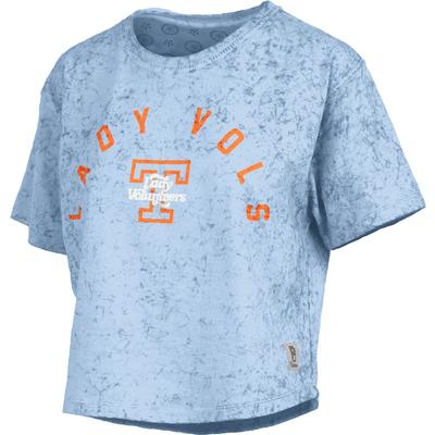 Tennessee Pressbox Lady Vols Pacey Sunwashed Waist Length Tee