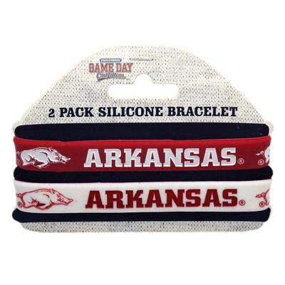 Arkansas 2 Pack Silicone Bracelets