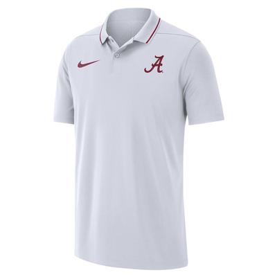 Alabama Nike Dri-Fit Coaches Polo WHITE
