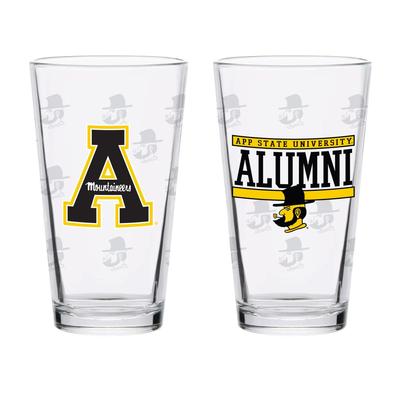 App State 16 Oz Alumni Repeat Pint Glass