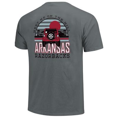 Arkansas Meet Me at the Hill Jeep Comfort Colors Tee
