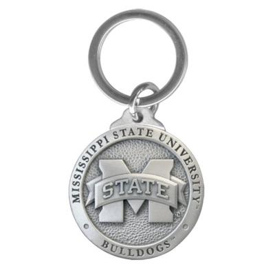 Mississippi State Heritage Pewter Keychain