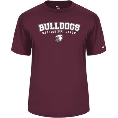 Mississippi State Badger Arch Bulldogs Over Logo Tee