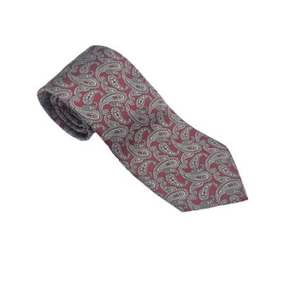 Loyalty Brand Products Crimson and White Paisley Tie