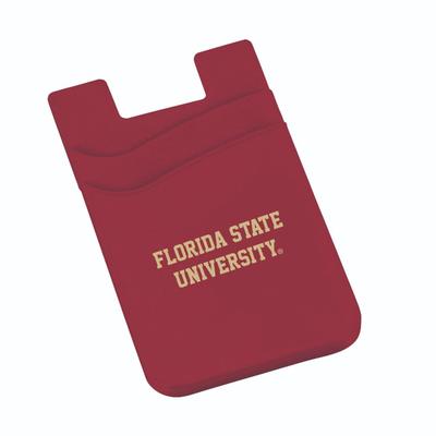 Florida State Dual Pocket Silicone Phone Wallet