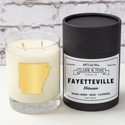 Fayetteville 11 Oz Soy Candle - Rocks Glass
