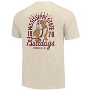  Mississippi State Mascot Overlay Comfort Colors Tee