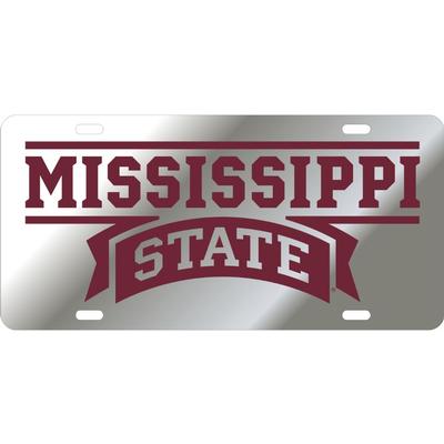 Mississippi State Reflective Wordmark License Plate