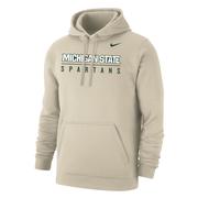  Michigan State Nike Wordmark Over Mascot Hoodie