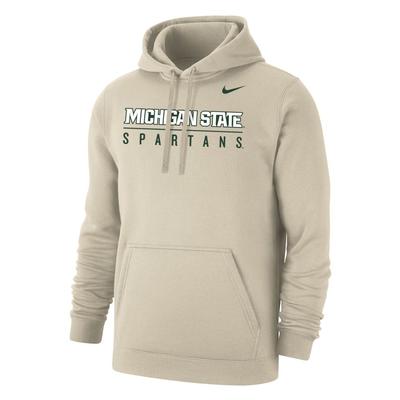 Michigan State Nike Wordmark Over Mascot Hoodie