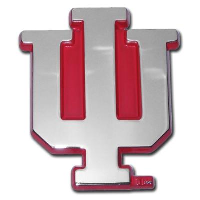 Indiana Red Chrome Emblem