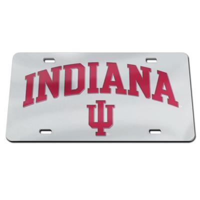 Indiana Silver with Trident License Plate