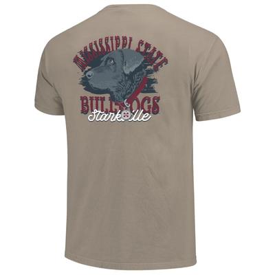 Mississippi State Dog Rustic Arc Comfort Colors Tee