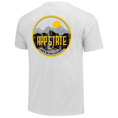 App State Distressed Mountain Circle Comfort Colors Tee