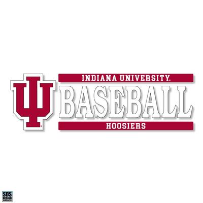 Indiana 6 x 2 Baseball Decal
