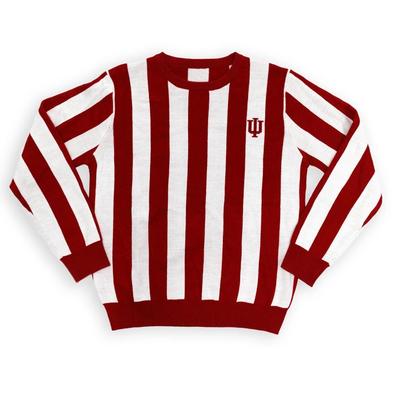 Indiana Campus Ink IU Candy Stripe Sweater