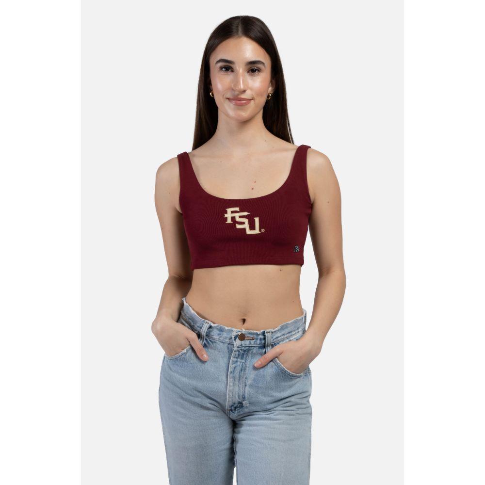 FSU, Florida State Hype and Vice Scoop Neck Cropped Top
