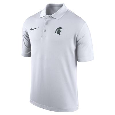 Michigan State Nike Dri-Fit College Polo WHITE