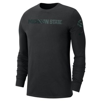 Michigan State Nike Cotton JV Classic Crew Long Sleeve Tee