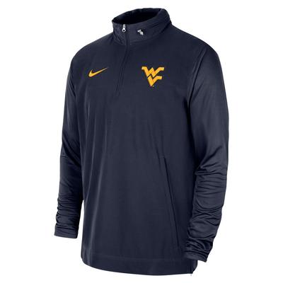 West Virginia Nike Lightweight Coaches Long Sleeve Jacket