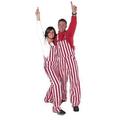 Adult Crimson and White Striped Game Bibs
