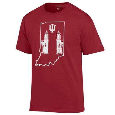 Indiana Champion State Building Logo Tee