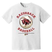  Arkansas Razorback Baseball Hogtoons Comfort Colors Short Sleeve Tee