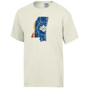  Mississippi State Flag Fill Comfort Wash Tee