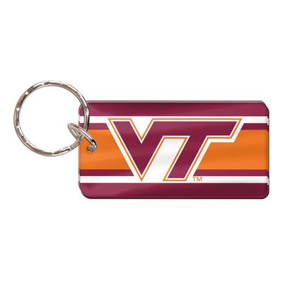Virginia Tech Rectangle Keychain